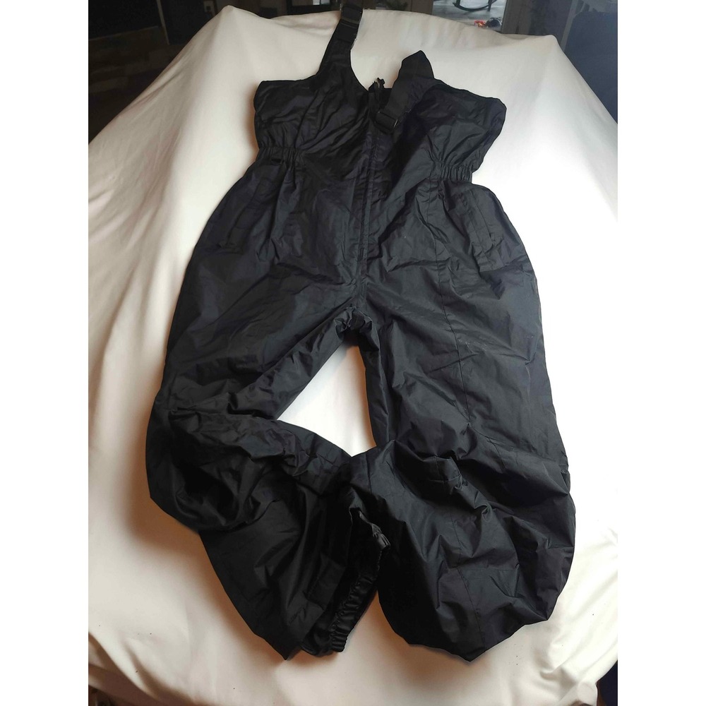 Faded Glory Womens XL 16-18 Black Insulated Snow Bibs Ski Overalls